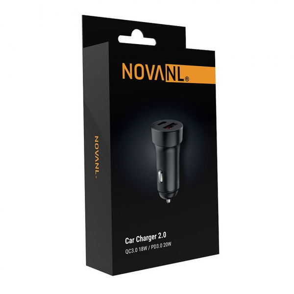 NovaNL Car Charger 2.0 (QC 3.0 18W & PD 3.0 20W)