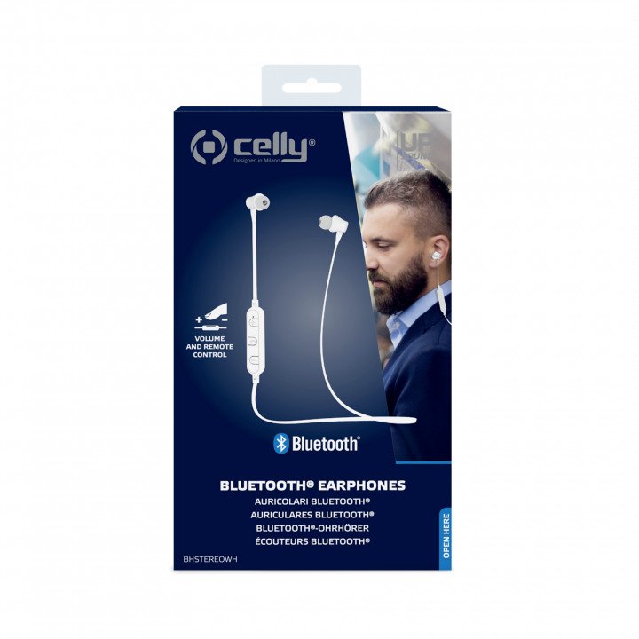 Celly BH Stereo - Bluetooth EarPhones White